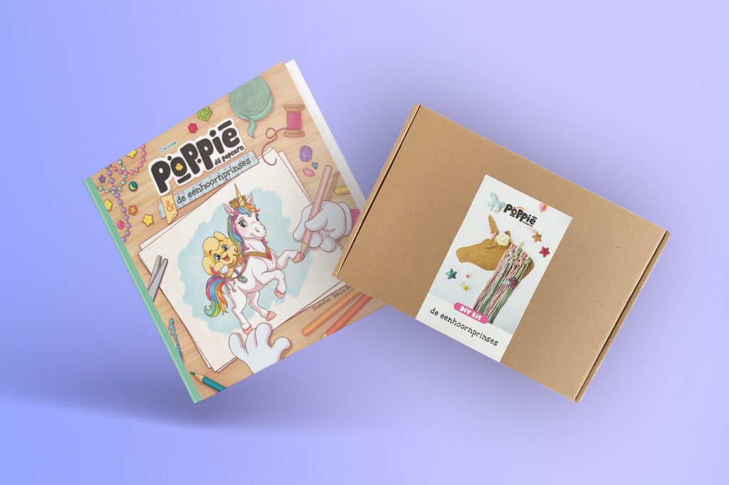 Poppie en de eenhoornprinses boek en knutselpakket